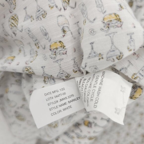 JOHNNIE-O Hangin Out Barkley Button Down Shirt Tropical Drink Pattern EUC LARGE - Picture 7 of 7